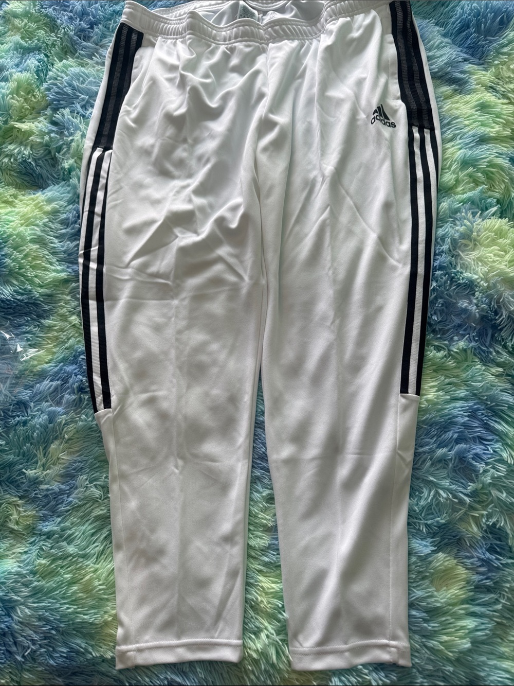 adidas White Tiro TK Pants - Women's 3X - Picture 3 of 3